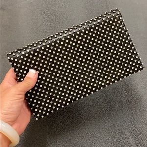 Black sparkling studded bag